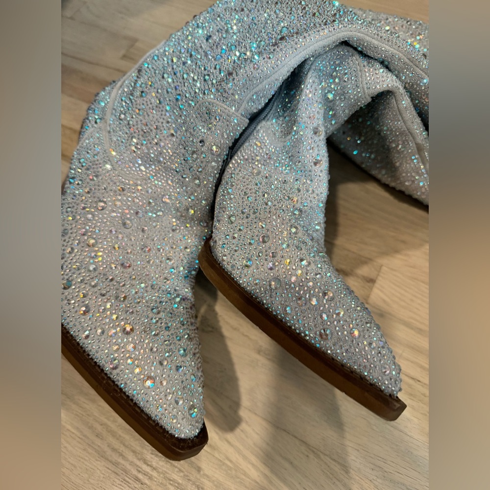 Very G Sparkle Rhinestone Boots - Picture 6 of 6
